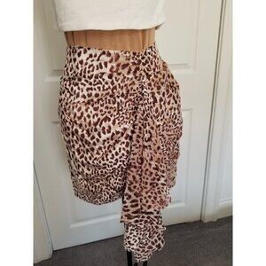 Naked Wardrobe The Statement Leopard Print Mini Skirt Size S